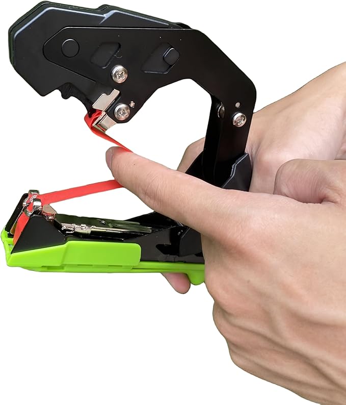 Plant Tying Machine Set Vine Tying Machine for Climbing Plants Tomato Tomatoes Vining Vegetables Flower PlantingCucumber 10000pcs Staples 20 Rolls (Green)