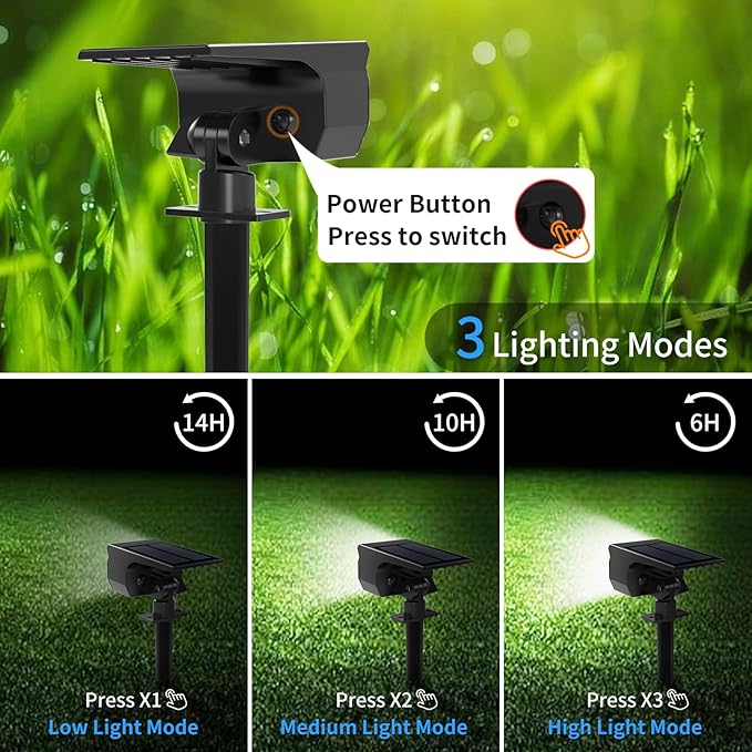 Bundle of Tadyreal 46 LED Solar Spot Lights Outdoor Cool White10 Pack + 46 LED Solar Spot Lights Outdoor Cool White 2 Pack