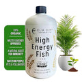 Elm Dirt Fish Emulsion Fertilizer - High Energy Liquid Fertilizer for Plants 2-3-0 | Increase Biological Activity &amp Improve Nutrients Vegetable Garden (32 oz)