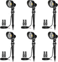 LED Landscape Light6-Pack 12V Low Voltage Garden LightingCOB 7W Outdoor Spotlight IP65 WaterproofLandscape Flood Lighting for Yard Lawn