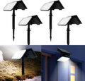 Solar Spot Lights Outdoor Waterproof Motion Sensor Dusk to Dawn Solar Powered Spotlights Uplights with 90° Adjustable Solar Panel &amp Light Head for Wall Yard Trees Pathway Landscape Lighting