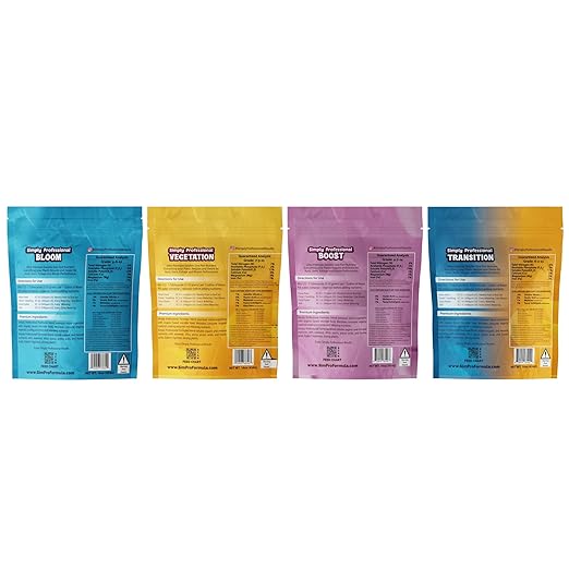 Transition Formula – Premium Fertilizer for Pre-Flower Growth – Organic Mineral Hybrid with Seaweed Yucca &amp Amino Acids – Water-Soluble Plant Food – Made in USA - 1 LB Pouch