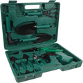 10pcs Portable Gardening Tool Set with Metal Shovels and Rakes Garden Hand Tools Kit with Storage Case for Outdoor Planting and Lawn Care