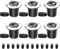 6 Pcs 3W LED Outdoor Spotlights - 12V/24V Ground LED Landscape Lights Waterproof IP67 Outdoor Recessed Spot Light Driveway Deck Step Garden Lights(Red3w(24v))