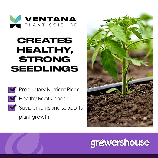 VPS OrganiPlug Hydroponic Seed Starter Plugs 50 pcs in 1 Prefilled Tray Rapid Root Planting Pods for Seedling Clone Cutting Promotes Plant Flower Vegetable Growth w/Organic Soil Ingredients