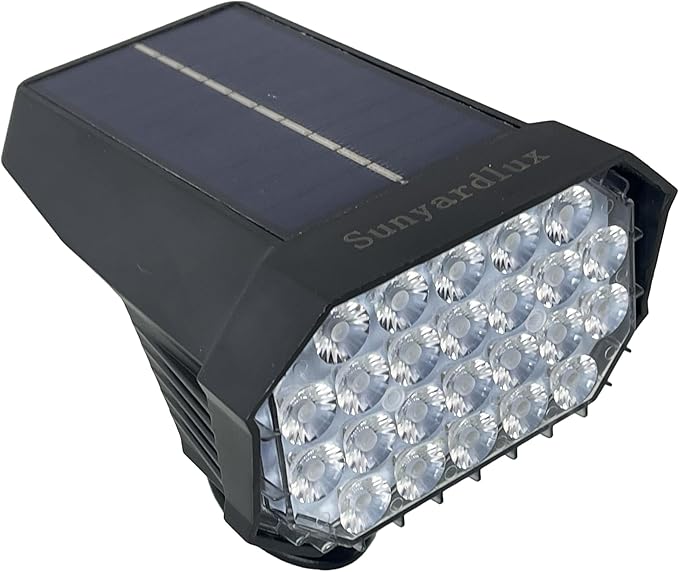 Sunyardlux Solar Spotlights Outdoor - 24 LED Bright Solar Landscape Uplights IP65 Waterproof Solar Powered Lights with Ground Stake for Garden Yard Tree