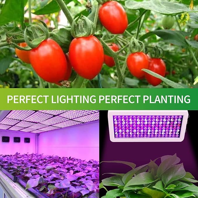 Upgraded LED Grow Lights Grow Lights for Indoor Plants Full Spectrum Hanging Seed Starting Seedlings Vegetable Growing Lamps Super Bright 194 LEDs(Actual Power 40W)