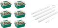 VIVOSUN 6-Pack Seed Starter Trays and T5 Linear Grow Lights 5000K Full Spectrum LED Grow Lights for Indoor Plants SGS Compatible 15W/Bar 2ft 4-Pack
