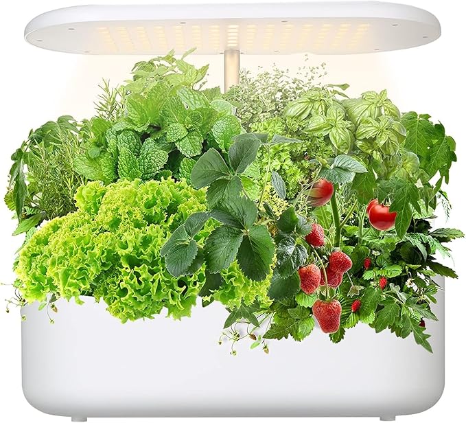 Hydroponic Equipment LED Full Spectrum Phyto Lamp Height Adjustable Hydroponics Growing System Two Grow Modes Hydroponic Growth Light for Greenhouse Indoor Garden
