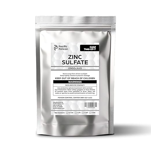 Zinc Sulfate Monohydrate - Enhance Water Quality Boost Tree Growth Preserve Leather Enrich Soil Prevent Rust (3lb)