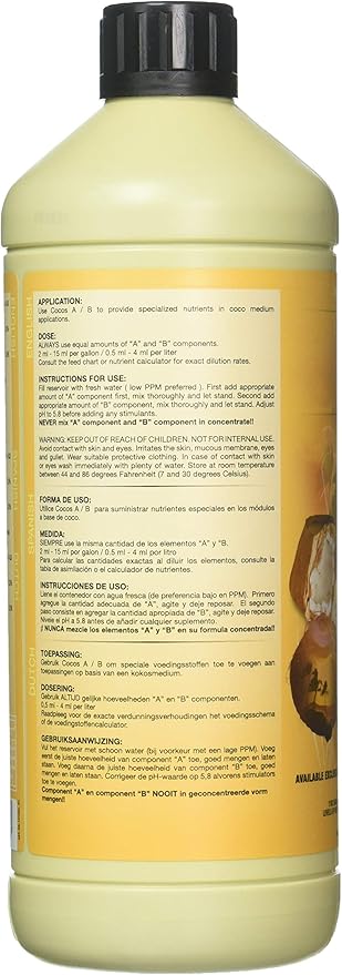 House &amp Garden HGCOA01L Coco Nutrient A Fertilizer 1 L