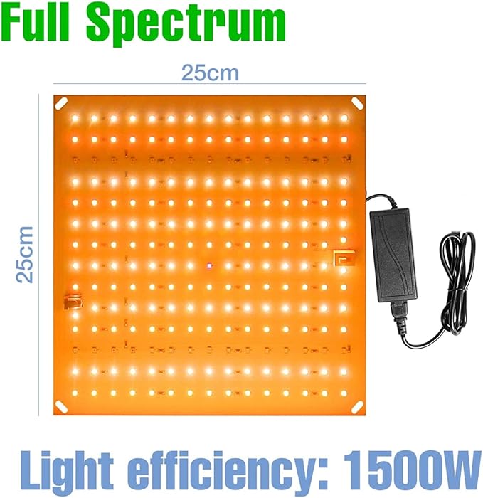 LED Grow Lights 1000W Full Spectrum Grow Light for Indoor Plants LEDs Growing Lamp Ultrathin Panel Phytolamp for Plants Seeding Veg &amp Bloom High PPFD192 LEDs