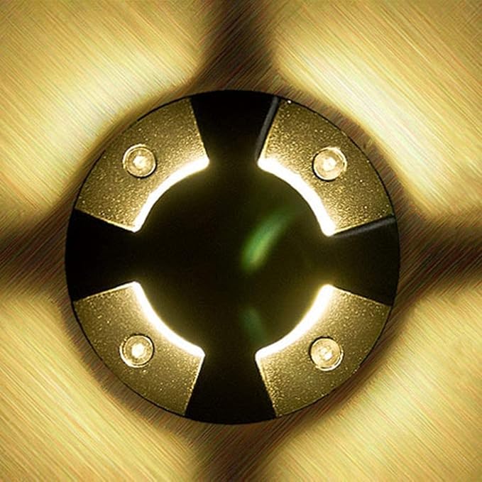 Underground Light LED - LED Beam Spotlight AC85-110vV Nground Led Lights IP65 Recessed Fountain Floor Spotlight Side Glow Glare Free LEDs Patio Step Light Outdoor Waterproof Garden