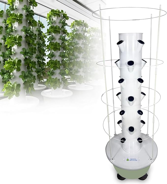 Herb Tower Hydroponic Green Kit Hydroponics Systems - Indoor and Outdoor Hydroponics Growing System for Indoor Garden - Grow Herbs Fruits &amp Vegetables B(20Pots)