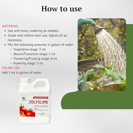 Healthy Agri Life - Sulfur Lawn and Plant Food Liquid - Soil Loosener and Conditioner- Great for Compact Soils Standing Water Poor Drainage