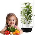 Hydroponic Growing System 20/28/36 Pods Hydroponics Tower Garden for Indoor HerbsFruitsAnd VegetablesAeroponics Growing Kit with Hydrating Pump and LED Grow Lights for Gardening Lover7 layer