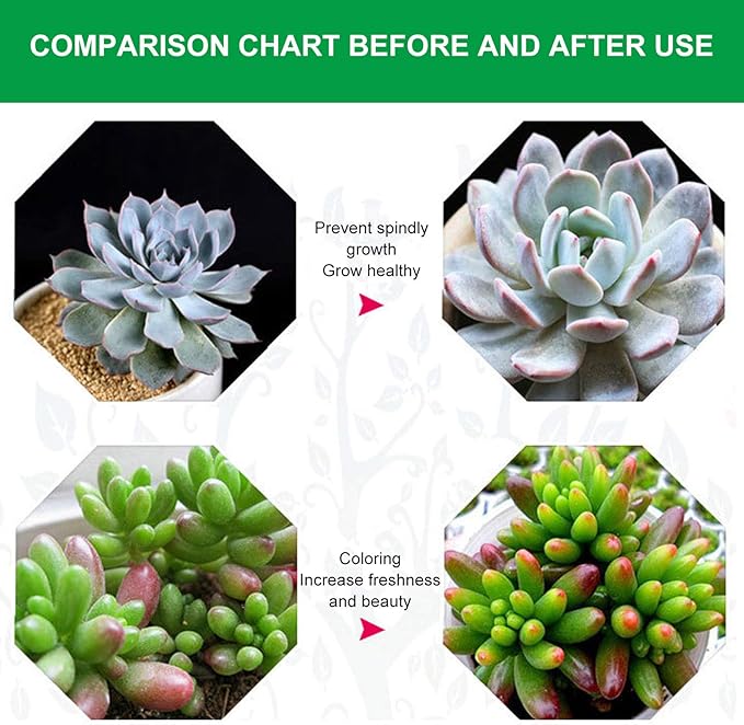 Plant Growth Lamp Metal Full Spectrum Flexible LED Grow Light for Seedlings Flowers(Four-Pipe Timing Switch)