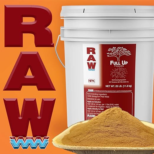 RAW Full UP 25lb - Premium Fulvic Acid Supplement for Enhanced Nutrient Absorption and Plant Vitality
