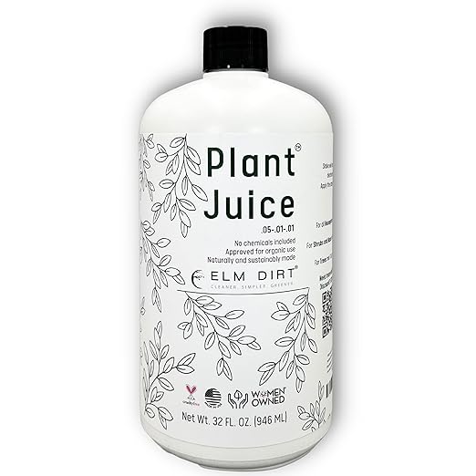Elm Dirt Plant Juice Organic Plant Fertilizer 32 fl oz Natural Soil Enhancer for Better Root Growth