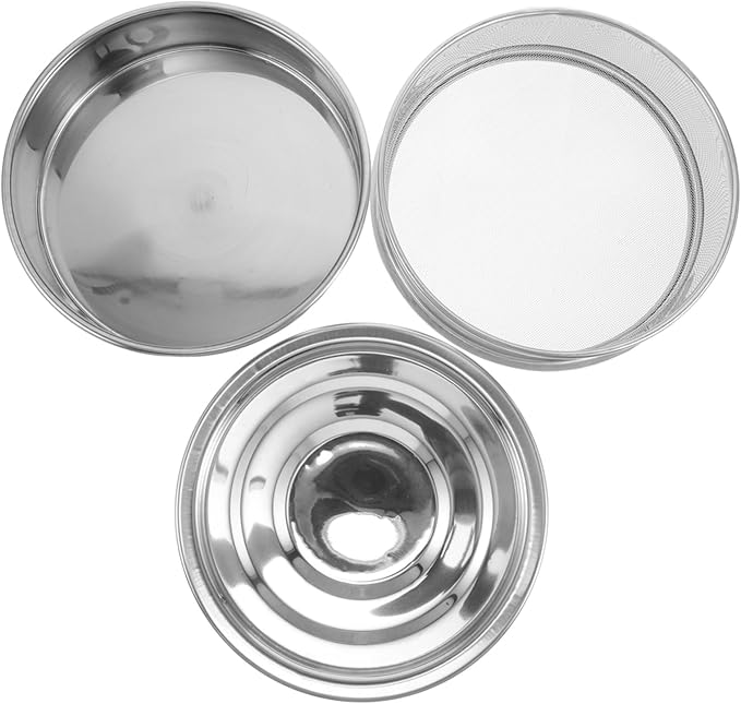1 Set Stainless Steel Sprouting Kit with Lid Space Efficient Stackable Trays for Quick Sprouting of Alfalfa Broccoli and Beans for Home Commercial Use