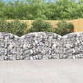 Gabion Basket Silver Galvanized Iron 78.7x11.8x47.2 inch Rectangular Metal Planter Outdoor Decorative Garden Bed for Noise Insulation