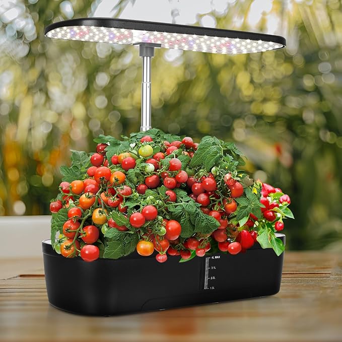 Indoor Garden Kit with Hydroponics Supplies 12-Pocket Plant Growing Machine Easy to Use for Home Gardening