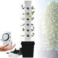 Hydroponic Tower for Garden Pot Moisturizing Pump/Timer/Adapter Cultivation Kit for Herbs Fruits and Vegetable Pots 24 Holes // 1 Piece