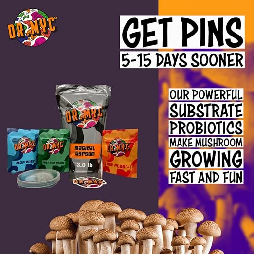DRMyc.com - MGP Pure - Growth Promoter for Mushrooms. Our Substrate Probiotic Increases Colonization Speed Fruiting Size + Faster Flushes - (10 Grams)