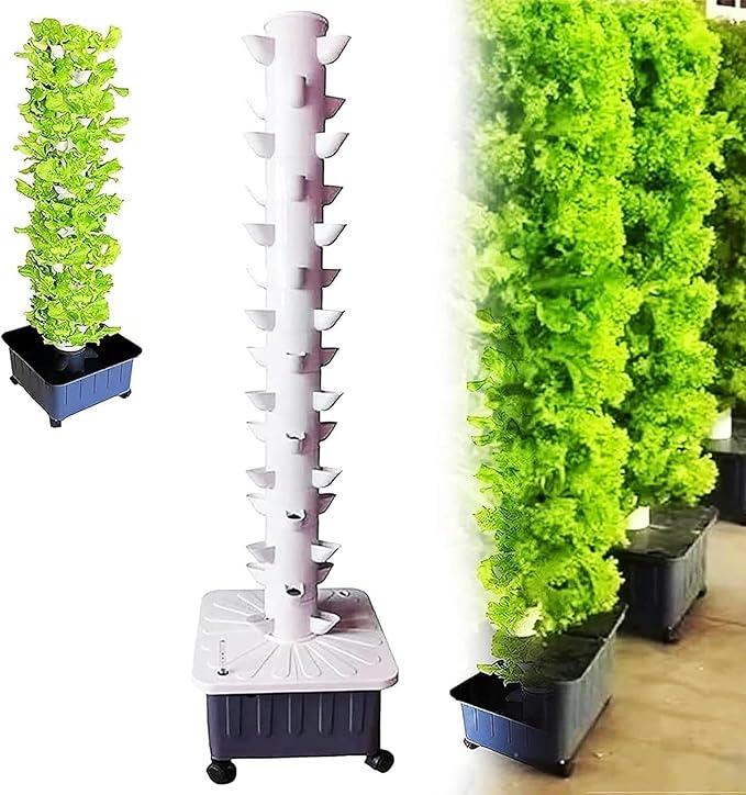 Vertical hydroponic Planting Tower Intelligent soilless Cultivation Free Management 15 Layers 45 Holes