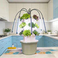 TIRUSS Vertical Hydroponic Growing System – 3-Layer 15-Hole Indoor Garden Kit with 6 LED Grow Lights &amp Water Pump Soil-Free Smart Planter for Kitchen Herbs &amp Veggies (Seeds Not Included)