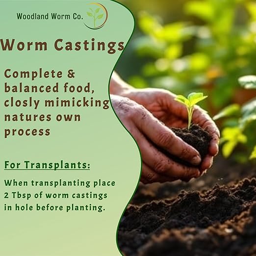 Earth Worm Castings for Plants 20 LB – Soil Amendment and Natural Fertilizer for Gardening Vegetables Lawns and Indoor Plants – Odor-Free All-Natural