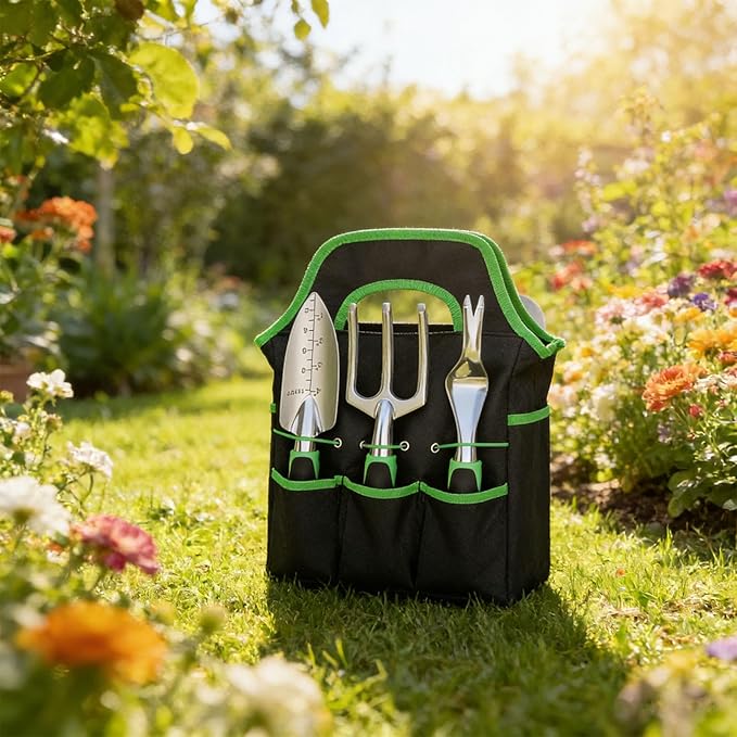 Quality Gardening Tools Set with Ergonomic Design Comfortable Grip and Multifunctional Garden Weeding Tools Set for Rugged Garden Work