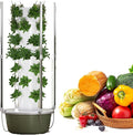 Hydroponic Tower Indoor/Outdoor Smart Garden5/7/9 Layers Vertical Aeroponic Growing Kit with Smart Timer Silent Water Pump Space-Savingfor Herbs Fruits and Vegetables 7LayerLED