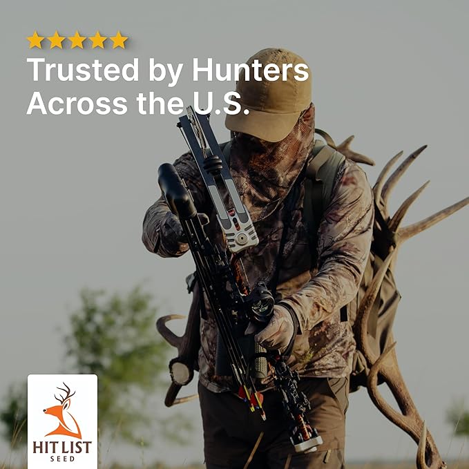 Hit List Seed® Grain Sorghum Food Plot Seeds for Deer [Annual Mix] - Deer Food Plot Seed - Sorghum Seeds for Planting - Deer Plot Seed Mix - 100% Grain Sorghum - Summer &amp Spring Planting - 5 lbs