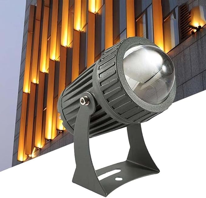 10W Landscape Lamp - AC85-265V Long Range LED Beam Light Rotation Spot Lights IP65 Waterproof Narrow Beam Spotlight Outdoor Architectural Decorative Lighting(Warm Light10W(85-265V))