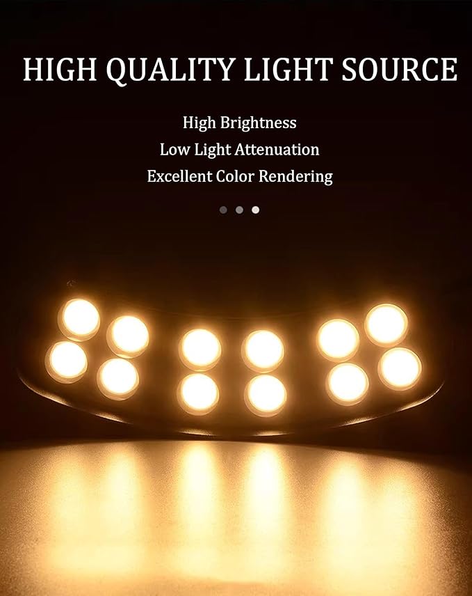 Palm Tree Lights 360° LED Ring Tree Lights Anti-Glare Hugger Outdoor for Villa Garden Landscape.Excluding Transformer(Yellow9 lamp Heads)