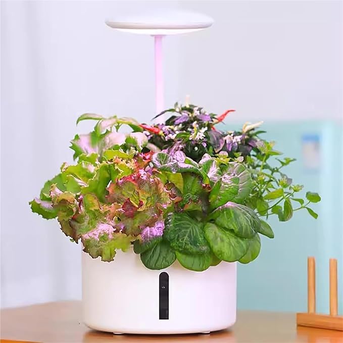Hydroponics Growing Systems Kit Hydroponics Tower with LED Grow Lightfor Herbs Fruits and Vegetables(StyleB)