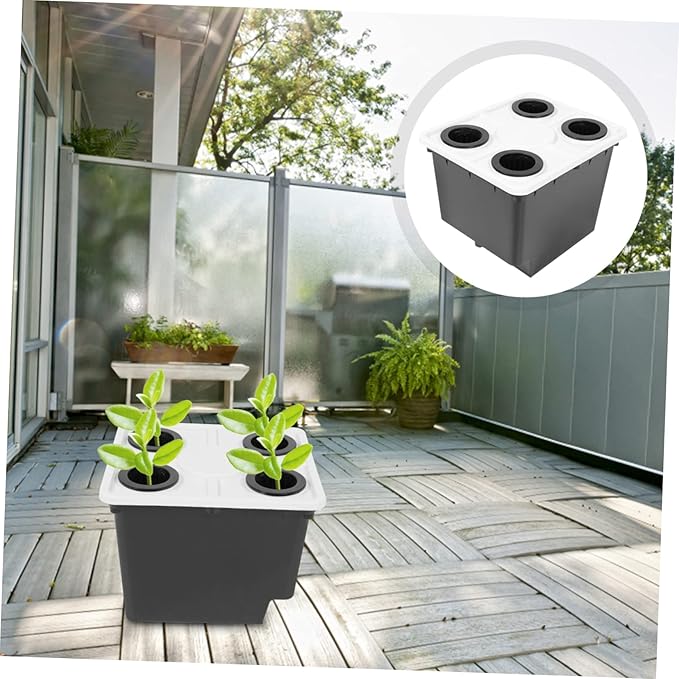 GANAZONO Hydroponic Bucket for Greenhouse Soilless Cultivation Barrels Easy Assemble Planting Holder