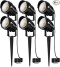 Low Voltage Landscape Lights 12 Volt LED Spotlight Outdoor Pathway Wired Yard Lights Garden Lawn 10W Landscaping Light 1000LM IP66 Waterproof Spot Lighting Warm White Garden Stake Tree Light