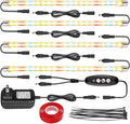 LED Grow Lights Strips for Indoor Plants with Auto ON &amp Off Timer T5 Sunlike Full Spectrum Grow Lights Bar Growing Lamps for Greenhouse Shelves Hydroponics Succulent 4 Dimmable Levels