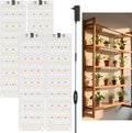 Grow Lights for Indoor Plants644 LEDs Grow Light for Seed Starting10 Dimmable Levels Ultra-Thin Panel Full Spectrum Plant Lights for Indoor GrowingAuto On Off Timing 3 9 12Hrs(4pcs)