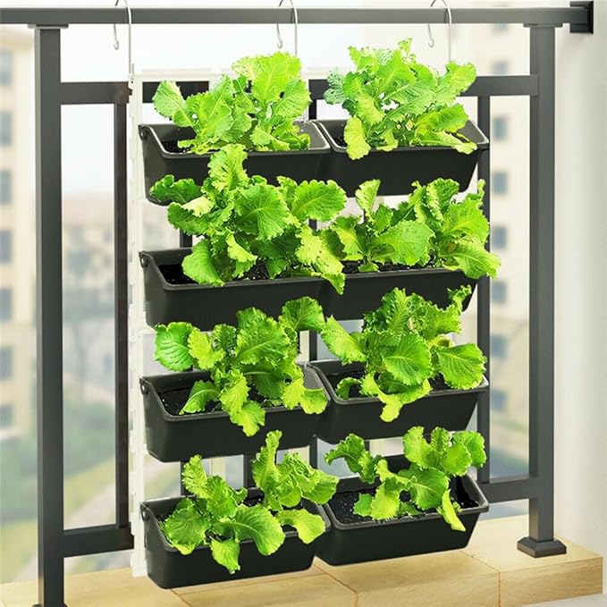 Vertical Herb Planter Garden Flowers Vegetables Boxes Wall Elevated Raised Bed