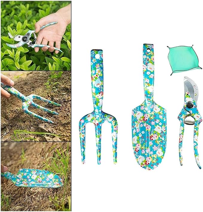 Garden ShovelGarden Trowel Garden Tool Set Heavy Duty Cute Gardening Supplies Gifts 3 Piece Garden Scratch Tool Set for Pots Digging ing Outdoor Indoor Parent