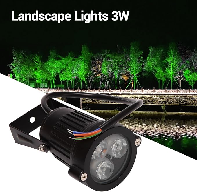 4Pcs LED Garden Lights 3W 220V Outdoor Spotlight with Spike IP65 Garden Landscape Decorative Lamp Green