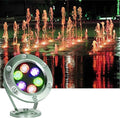Underwater Pond Spotlight - Rotating Outdoor Spotlight 12V IP68 Waterproof RGB Garden Spotlights Adjustable Ground Lighting Floor Lamp/Underwater Light/LED UnRed 3W