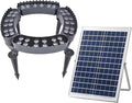 Solar Garden Lights Outdoor Led Ring Tree Light Landscape Spotlights for Driveways Courtyards Park(Purple LightPack of 4)