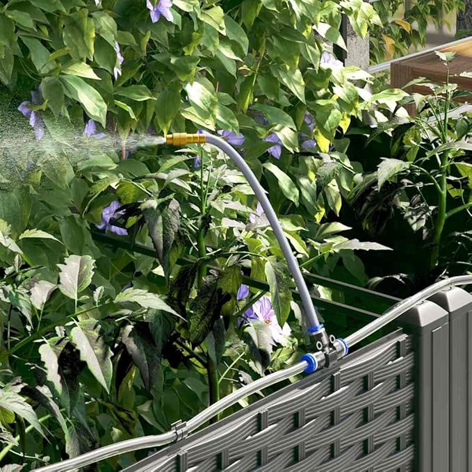 Garden Black 80x40x126cm Steel Raised Garden Bed Outdoor Planter Box for Flowers Herbs UV Resistant Integrated Irrigation System Modern Style