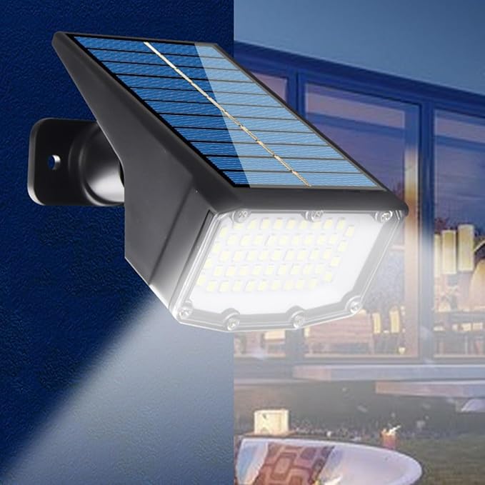 2PCS Solar Floor Spot Lights 53-LED Solar Spotlights 2-in-1 Solar Powered Wall Ground LampLandscape LightingOutdoor Waterproof(2PCS (1.8w-5.5V))