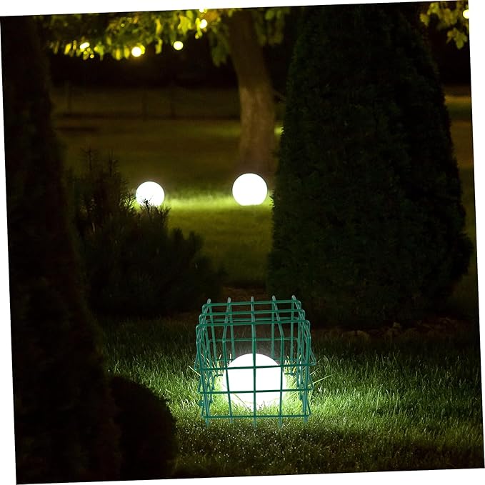 Spotlights Cage Wire Guard Durable Iron Landscape Lighting Protection for Outdoor Gardens Pathways Doorways andYards Weather Resistant Wire Dome for Ground Solar Lamps