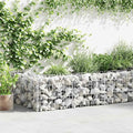 Galvanized Steel Gabion Basket for Garden Gabion Raised Bed Galvanized Rock Stone Walls Mesh Cage 118.1x11.8x19.7-954